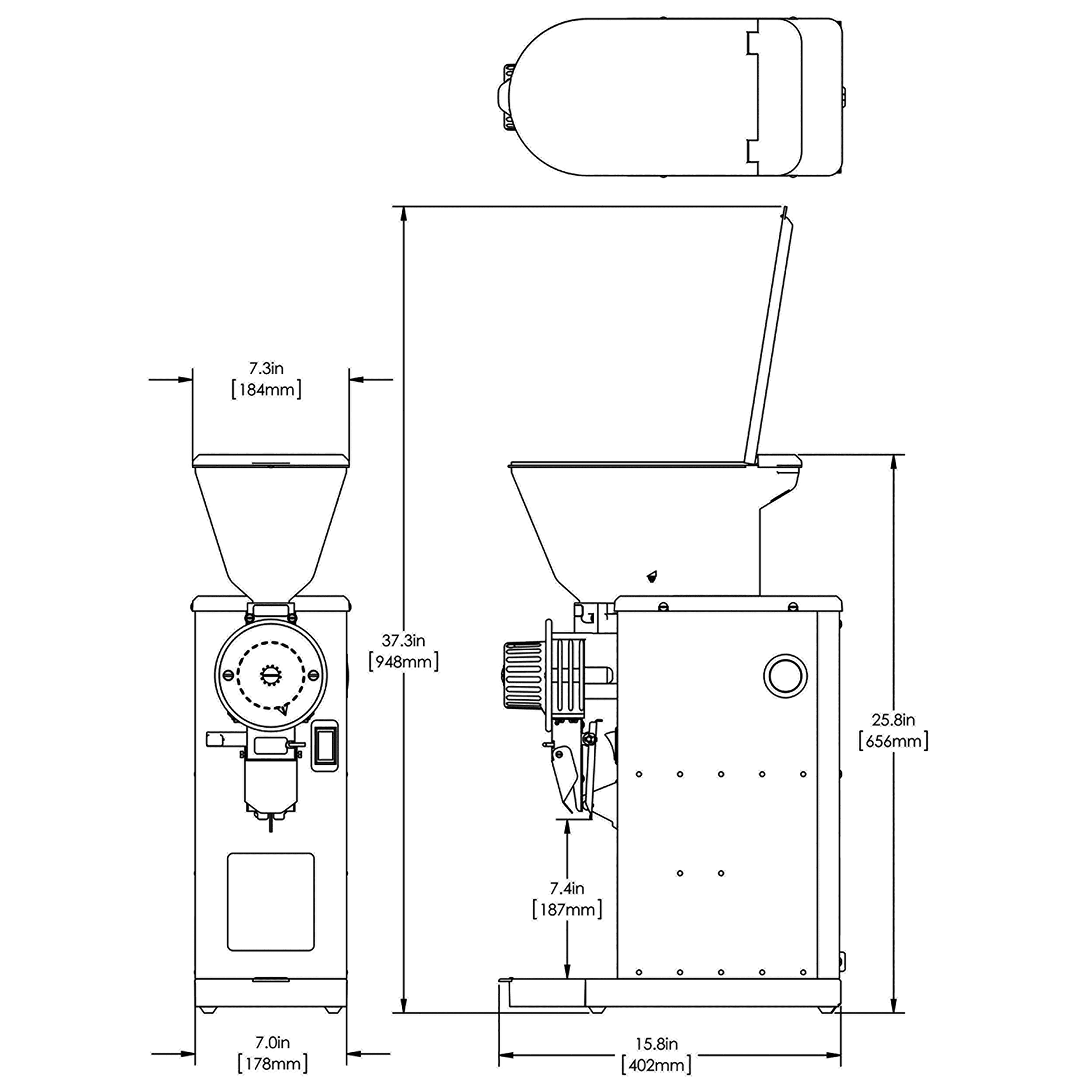 (55600.0300) GVH-3 MOLINO ELECTRICO PARA CAFE