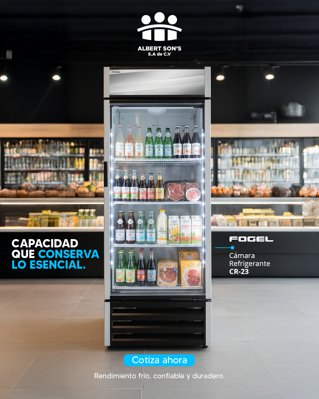 Cliente en showroom Albert Sons